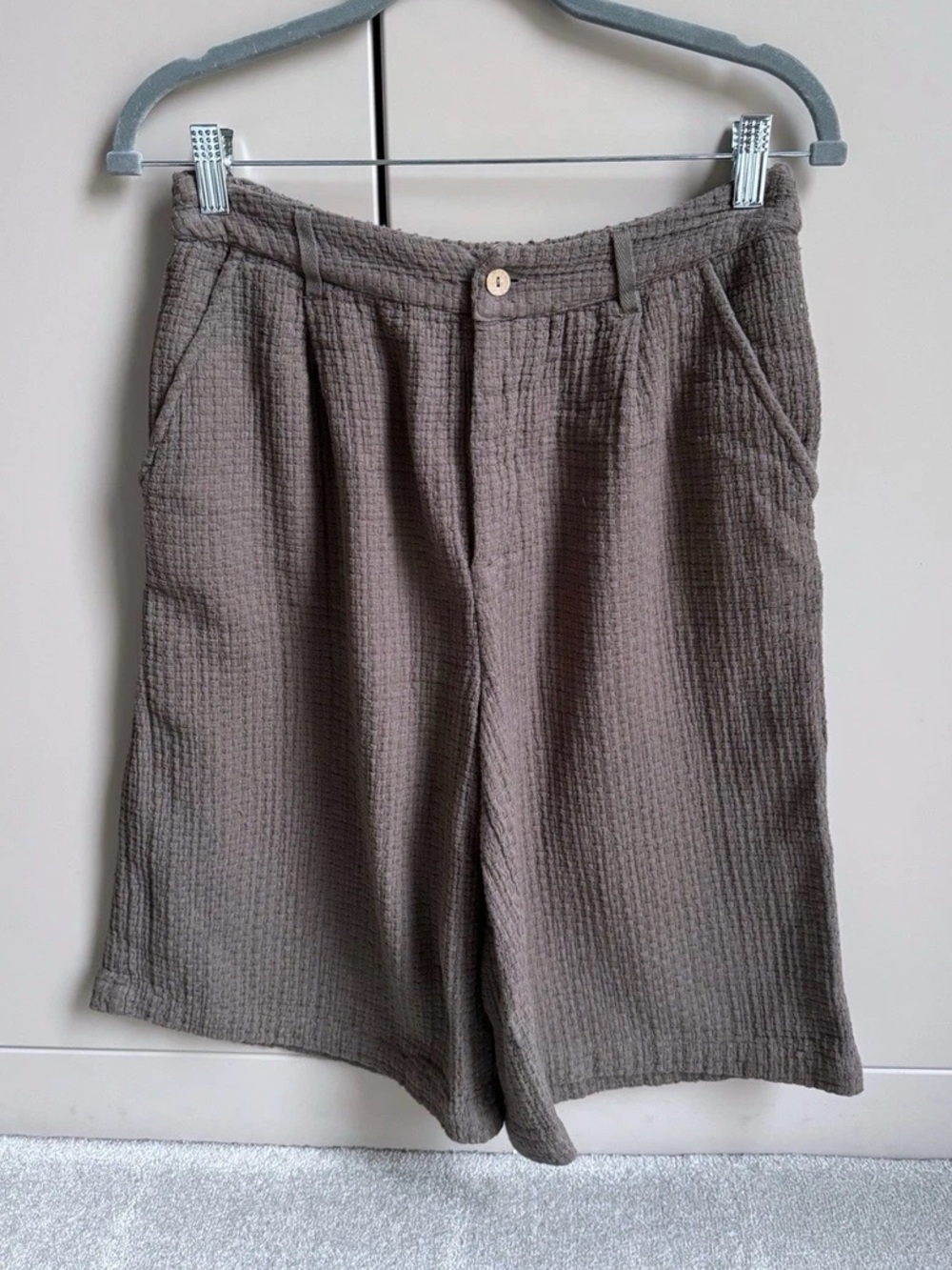 Free People ‘Waffle Knit Bermuda Shorts’